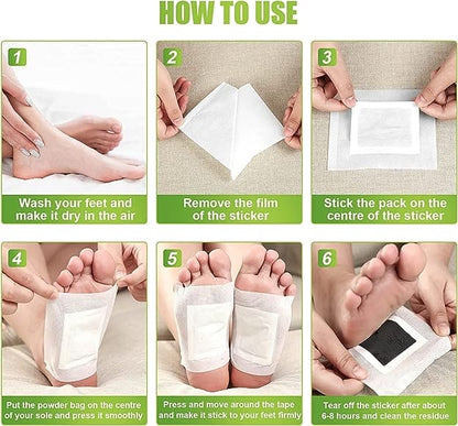 10 Pcs Foot Detox Patch, Detoxification Foot Sticker,