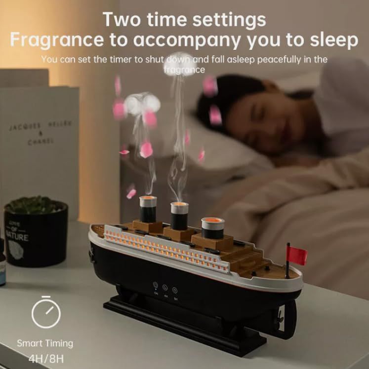 Titanic Steam Ship Design Humidifier Diffuser for Home